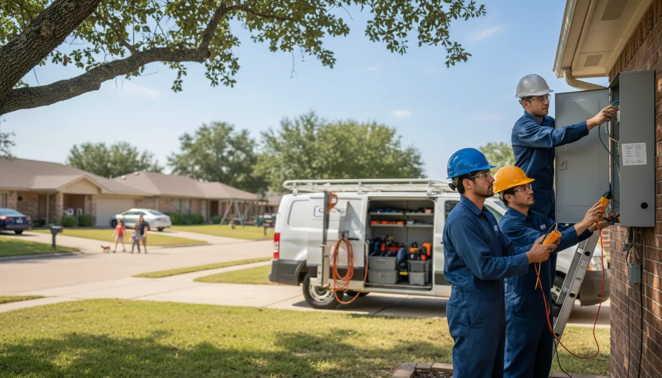 Certified electrician providing emergency electrical services in Potter, NE